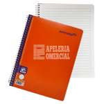 CUADERNO ESTRELLA ESPIRAL F/FRANCESA 100 HOJAS RAYA